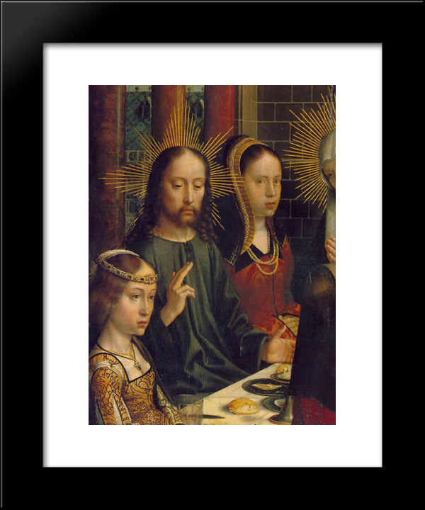The Marriage At Cana (Detail) 20x24 Black Modern Wood Framed Art Print Poster by David, Gerard