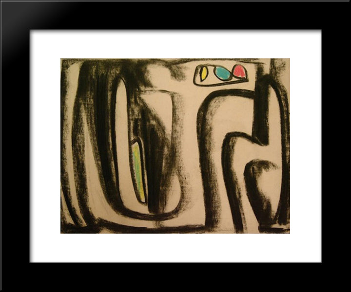 Composition 20x24 Black Modern Wood Framed Art Print Poster by Schneider, Gerard