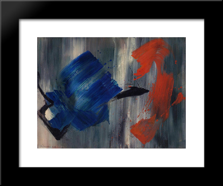 Untitled 20x24 Black Modern Wood Framed Art Print Poster by Schneider, Gerard