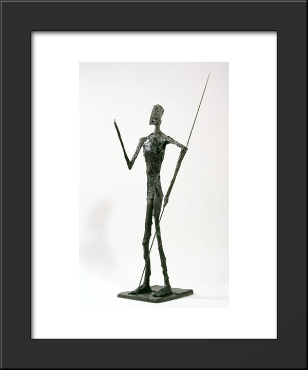 Don Quixote Of The Forest 20x24 Black Modern Wood Framed Art Print Poster by Richier, Germaine