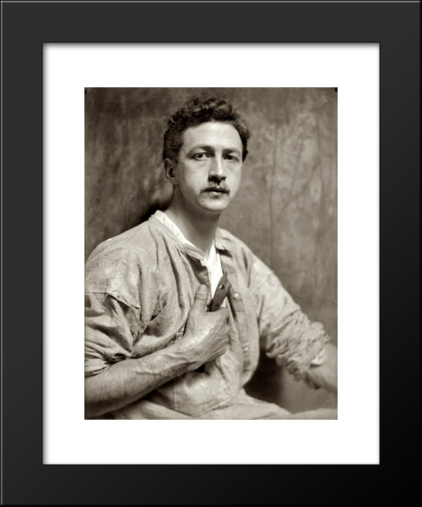 Chester Beach 20x24 Black Modern Wood Framed Art Print Poster by Kasebier, Gertrude
