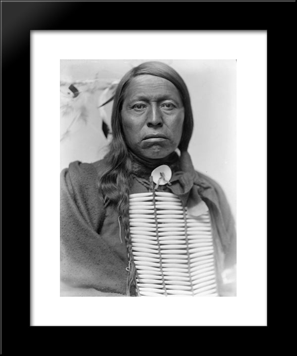 Chief Flying Hawk 20x24 Black Modern Wood Framed Art Print Poster by Kasebier, Gertrude