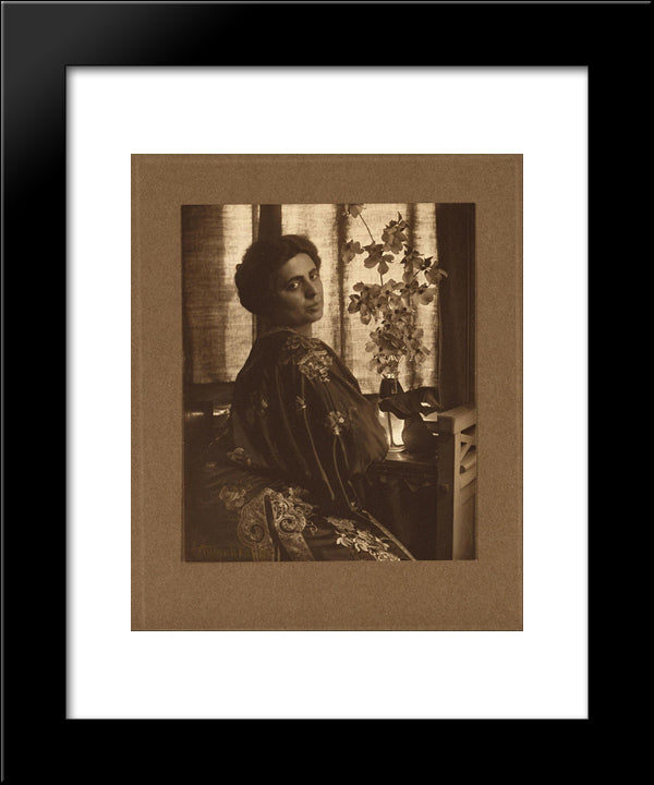 Lucille Thomajon 20x24 Black Modern Wood Framed Art Print Poster by Kasebier, Gertrude