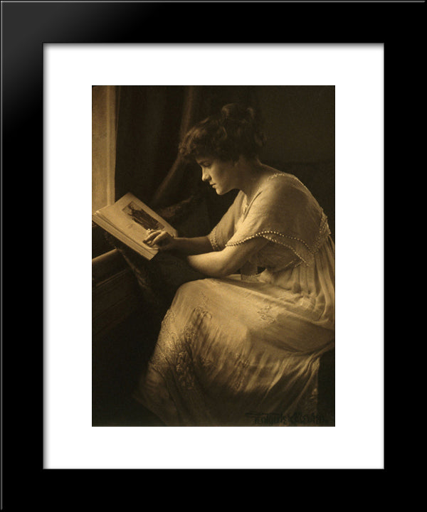 Portrait Of Martine Mcculloch 20x24 Black Modern Wood Framed Art Print Poster by Kasebier, Gertrude
