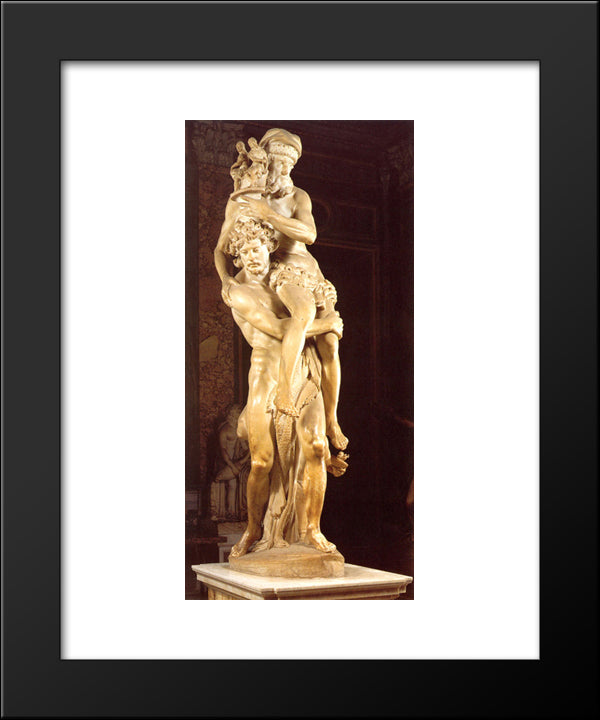 Aeneas And Anchises 20x24 Black Modern Wood Framed Art Print Poster by Reynolds, Joshua