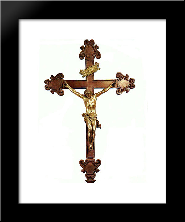 Altar Cross 20x24 Black Modern Wood Framed Art Print Poster by Reynolds, Joshua