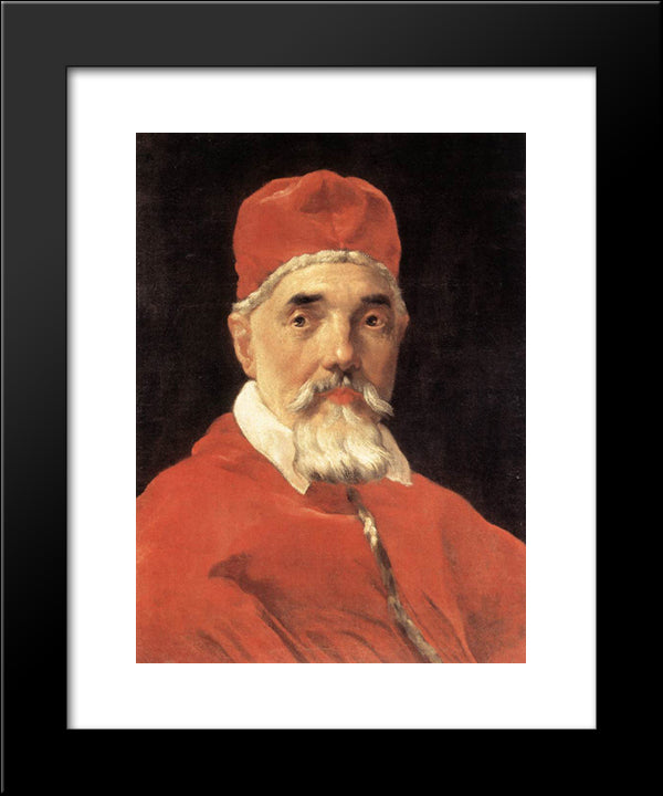 Pope Urban Viii 20x24 Black Modern Wood Framed Art Print Poster by Reynolds, Joshua