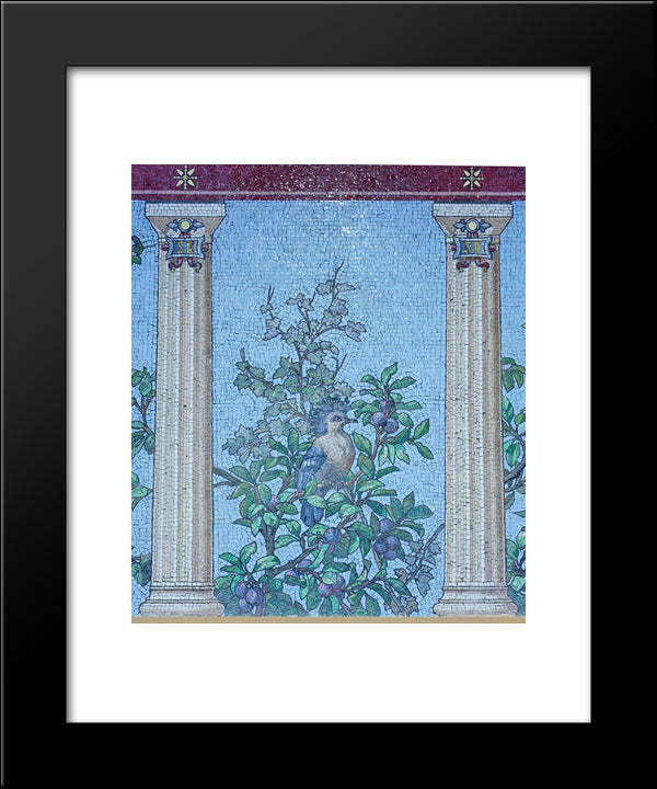 Mosaic - Dining Hall Room Of The Sainte-Barbe Library, Paris 20x24 Black Modern Wood Framed Art Print Poster by Facchina, Giandomenico
