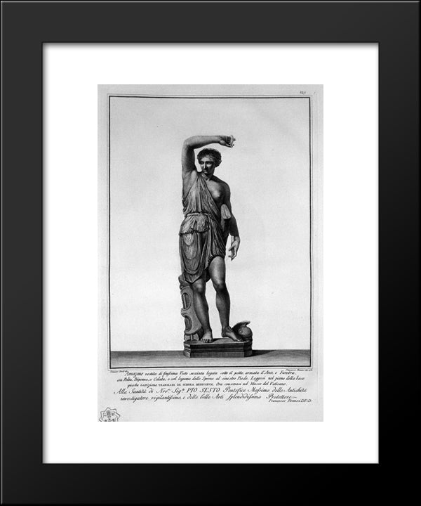 Amazone 20x24 Black Modern Wood Framed Art Print Poster by Piranesi, Giovanni Battista