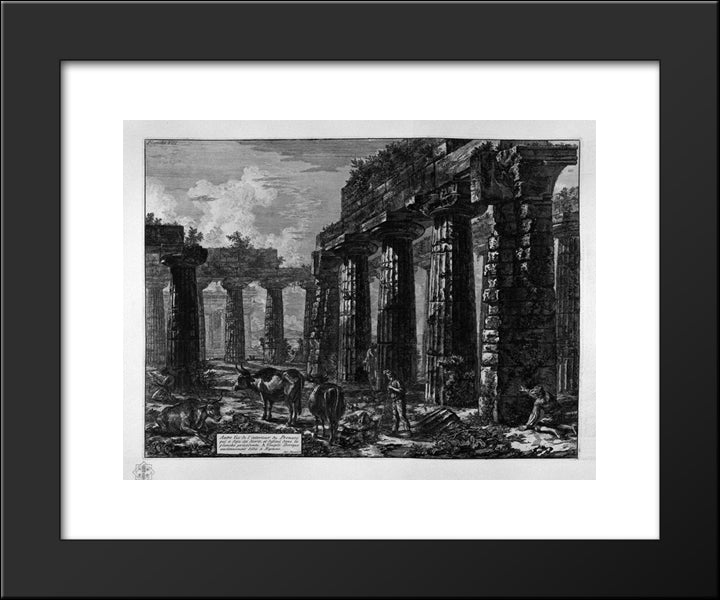 Another Extension As Above 20x24 Black Modern Wood Framed Art Print Poster by Piranesi, Giovanni Battista