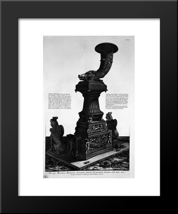 Another View Of The Same 20x24 Black Modern Wood Framed Art Print Poster by Piranesi, Giovanni Battista