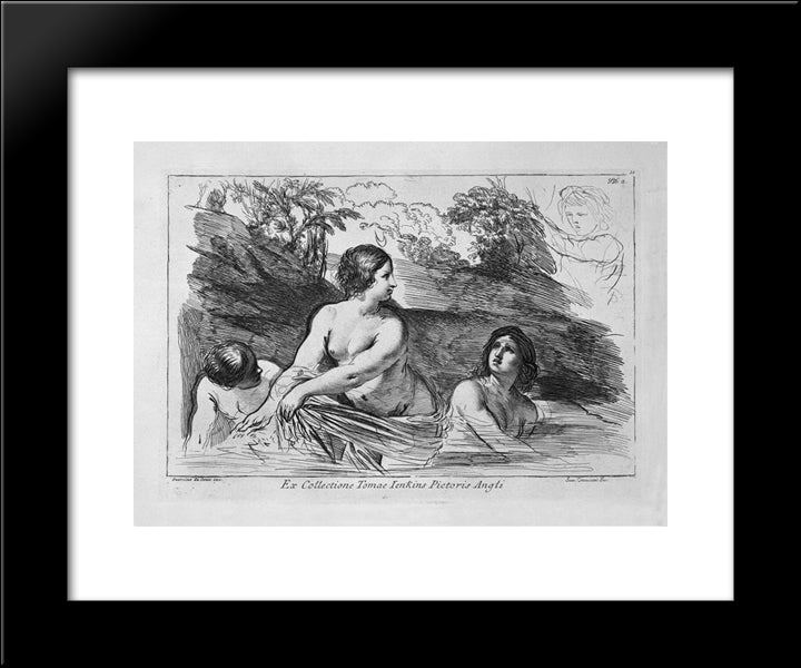 Diana Bating 20x24 Black Modern Wood Framed Art Print Poster by Piranesi, Giovanni Battista