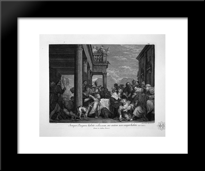 Ganymede Carried Off By The Eagle 20x24 Black Modern Wood Framed Art Print Poster by Piranesi, Giovanni Battista