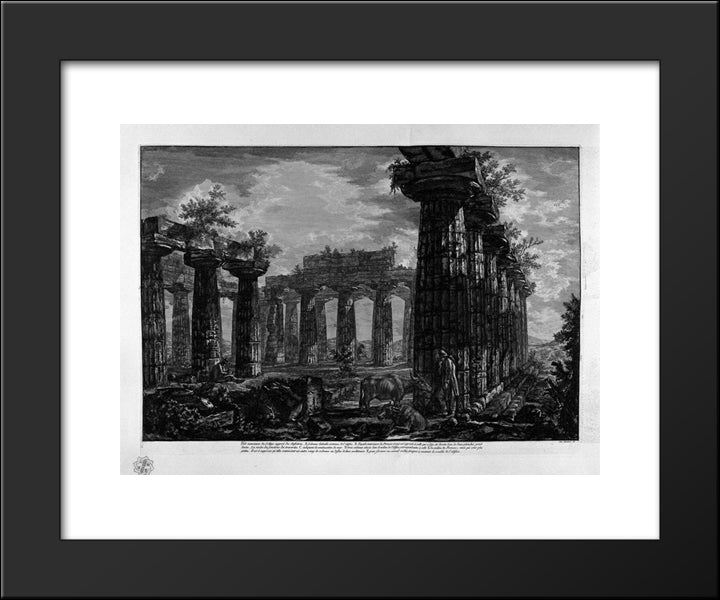 Inside The Same Building 20x24 Black Modern Wood Framed Art Print Poster by Piranesi, Giovanni Battista