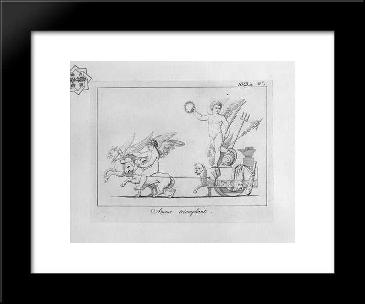 Love Triumphant 20x24 Black Modern Wood Framed Art Print Poster by Piranesi, Giovanni Battista