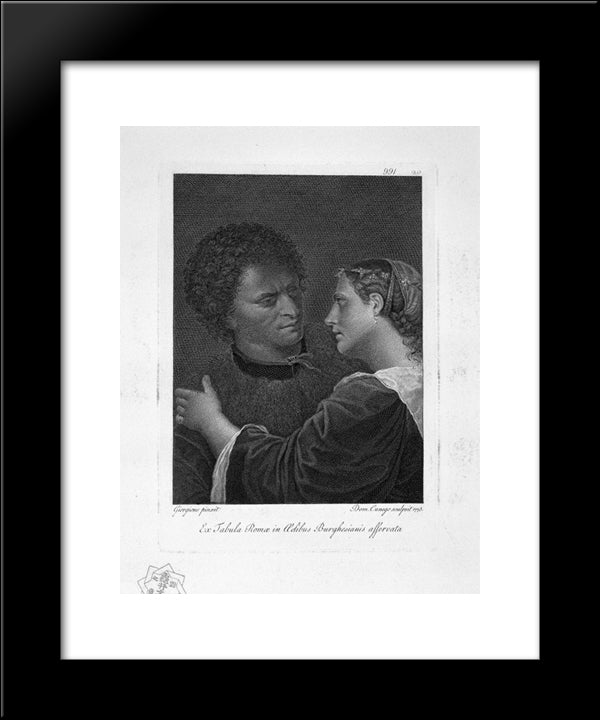 Rest On The Flight Into Egypt 20x24 Black Modern Wood Framed Art Print Poster by Piranesi, Giovanni Battista