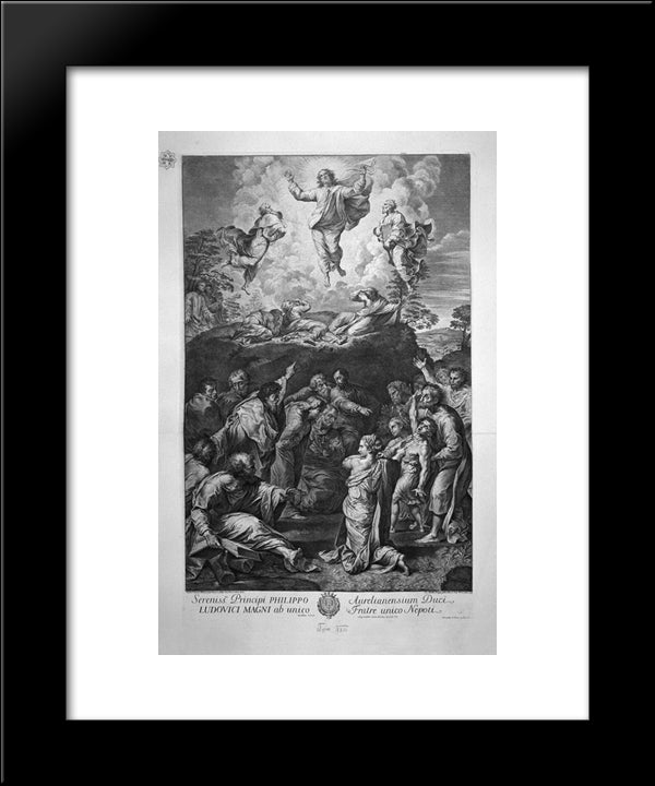 The Transfiguration, By Raphael 20x24 Black Modern Wood Framed Art Print Poster by Piranesi, Giovanni Battista