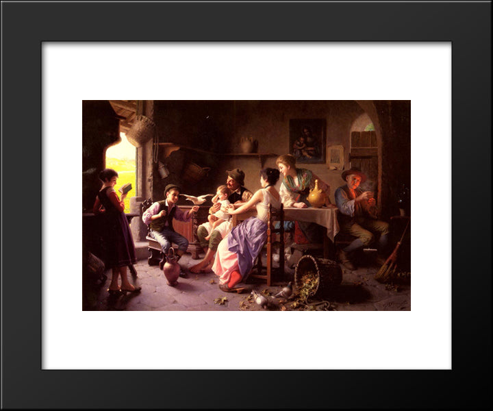 Admist The Florentine Hills 20x24 Black Modern Wood Framed Art Print Poster by Torriglia, Giovanni Battista