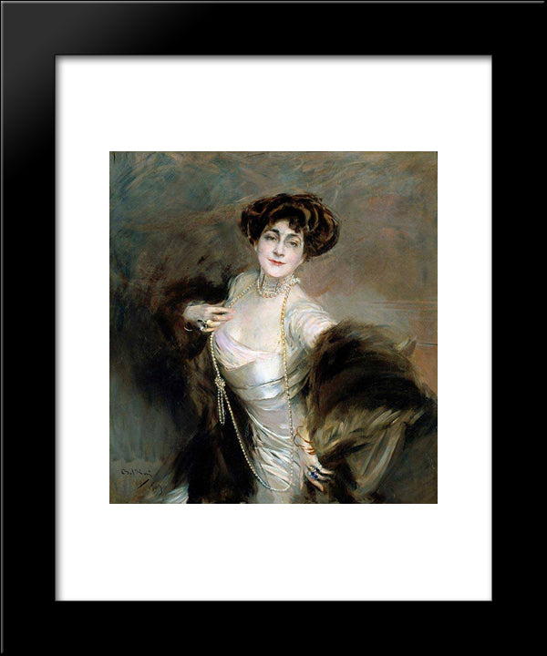 Diaz Albertini 20x24 Black Modern Wood Framed Art Print Poster by Boldini, Giovanni