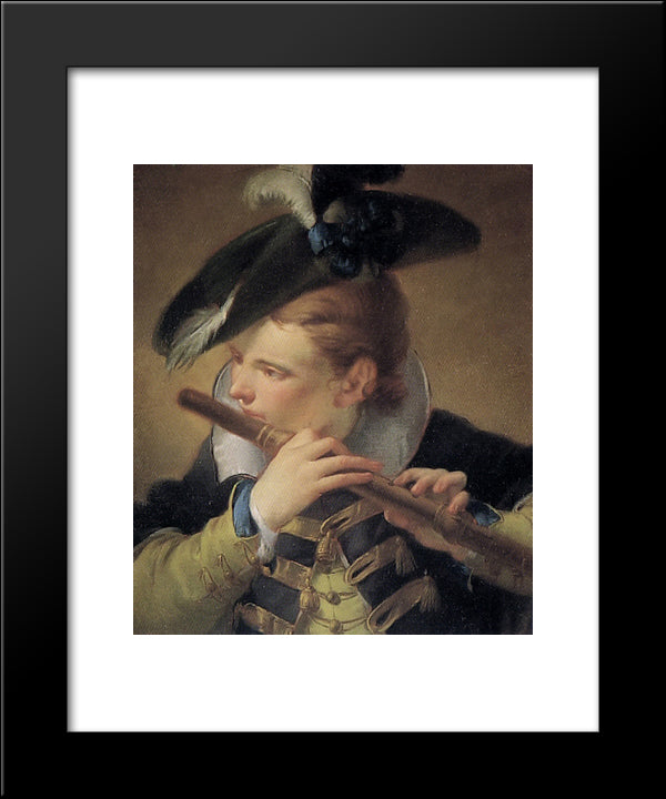 The Piper 20x24 Black Modern Wood Framed Art Print Poster by Tiepolo, Giovanni Domenico