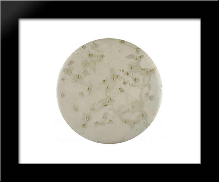 Superficie Lunare 20x24 Black Modern Wood Framed Art Print Poster by Turcato, Giulio