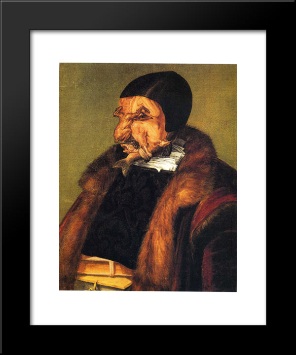 The Lawyer 20x24 Black Modern Wood Framed Art Print Poster by Arcimboldo, Giuseppe