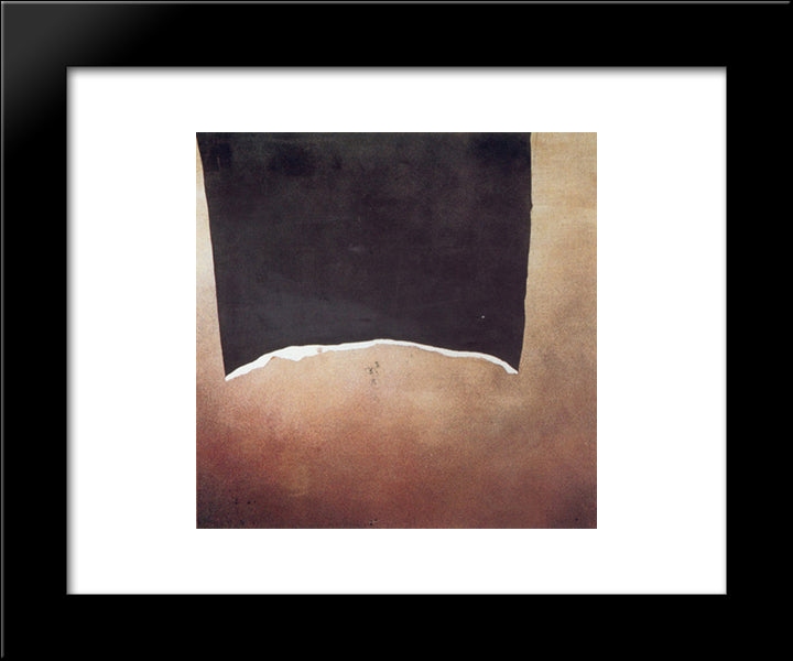 Impedimento Neo 20x24 Black Modern Wood Framed Art Print Poster by Santomaso, Giuseppe