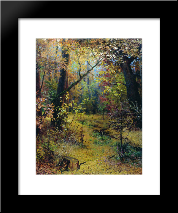 Autumn Morning 20x24 Black Modern Wood Framed Art Print Poster by Myasoyedov, Grigoriy