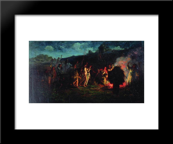 Opahivanie 20x24 Black Modern Wood Framed Art Print Poster by Myasoyedov, Grigoriy