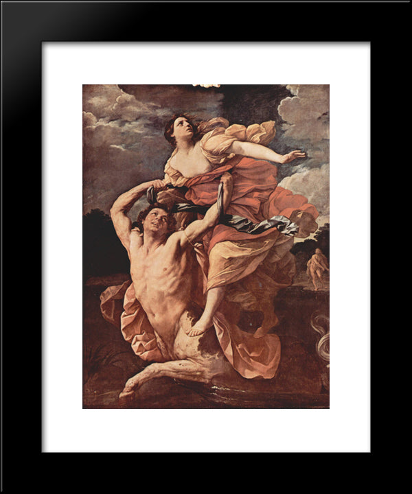 Abduction Of Deianira 20x24 Black Modern Wood Framed Art Print Poster by Reni, Guido