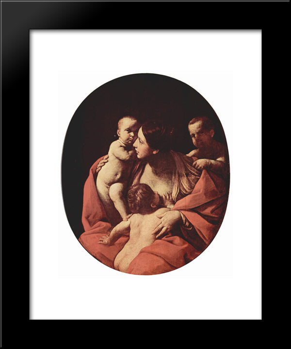 Charity 20x24 Black Modern Wood Framed Art Print Poster by Reni, Guido