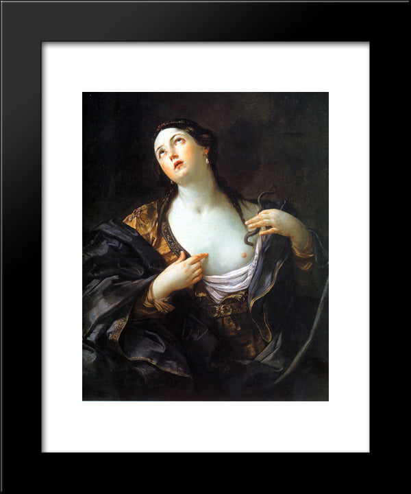 Death Of Cleopatra 20x24 Black Modern Wood Framed Art Print Poster by Reni, Guido