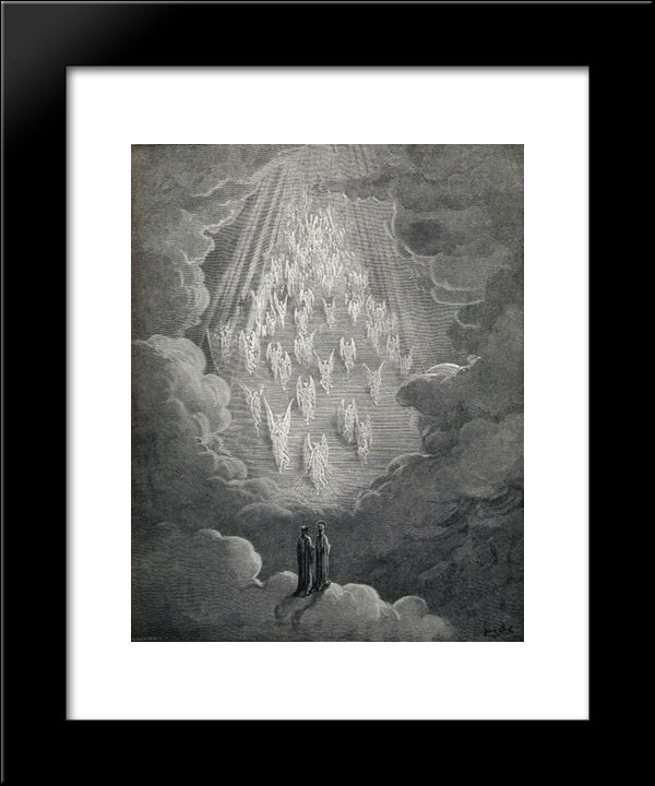 Paradiso Canto 1 20x24 Black Modern Wood Framed Art Print Poster by Dore, Gustave