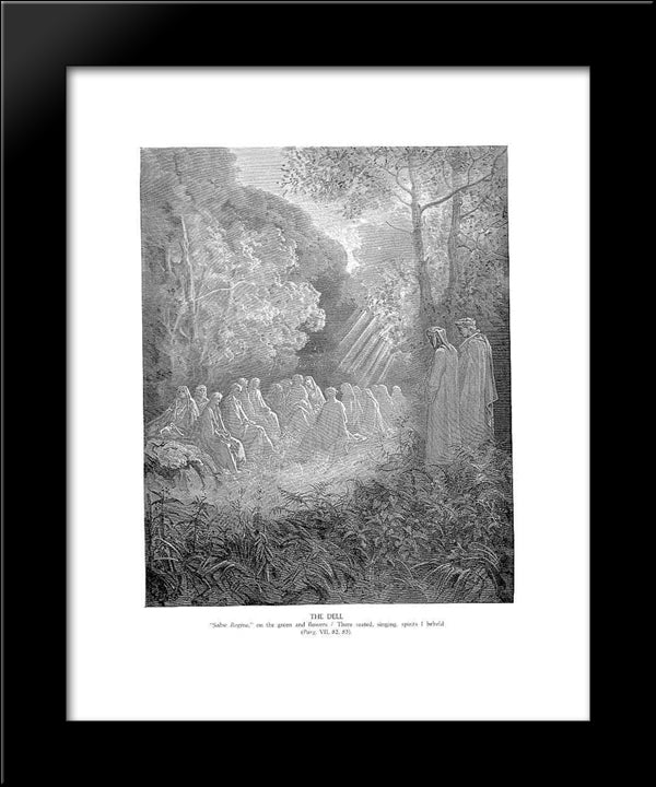 The Dell 20x24 Black Modern Wood Framed Art Print Poster by Dore, Gustave