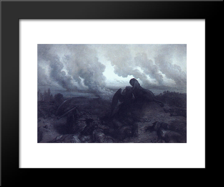 The Enigma 20x24 Black Modern Wood Framed Art Print Poster by Dore, Gustave