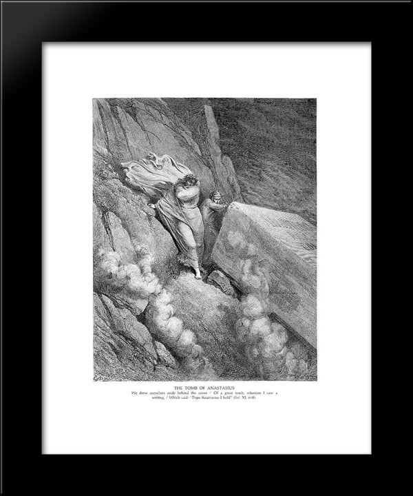 The Tomb Of Anastasius 20x24 Black Modern Wood Framed Art Print Poster by Dore, Gustave