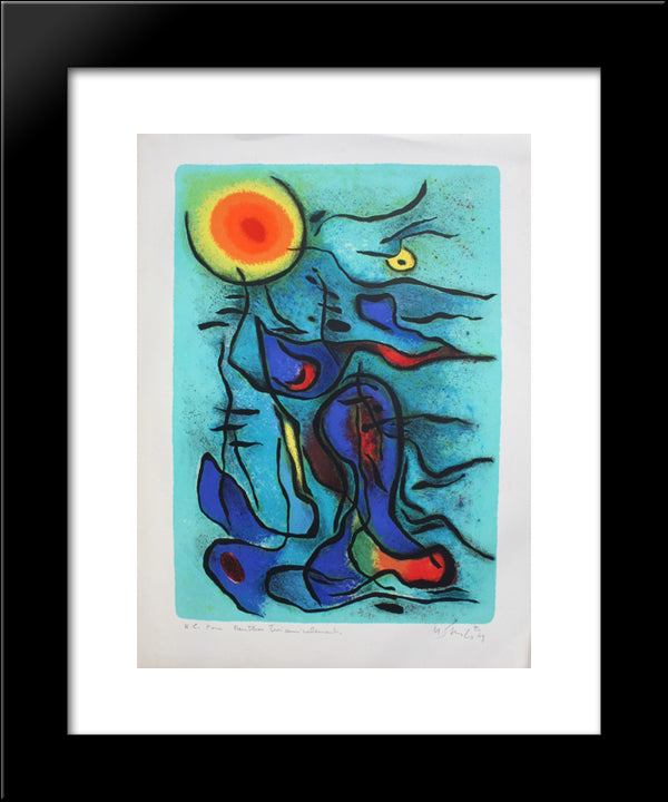 Composition 20x24 Black Modern Wood Framed Art Print Poster by Singier, Gustave