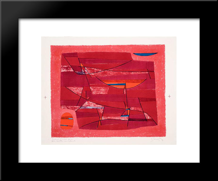 Heure Meridienne 20x24 Black Modern Wood Framed Art Print Poster by Singier, Gustave