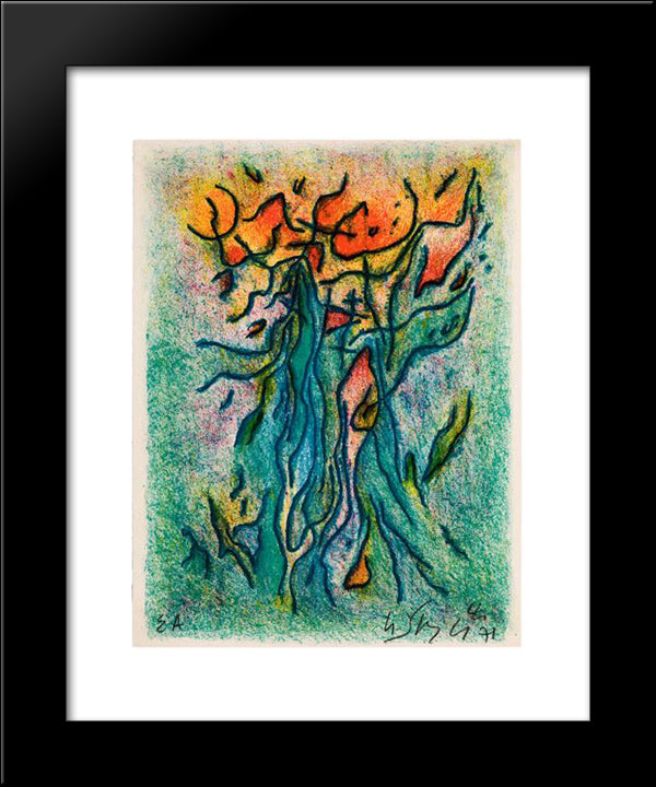 Un Balcon En Fret 20x24 Black Modern Wood Framed Art Print Poster by Singier, Gustave