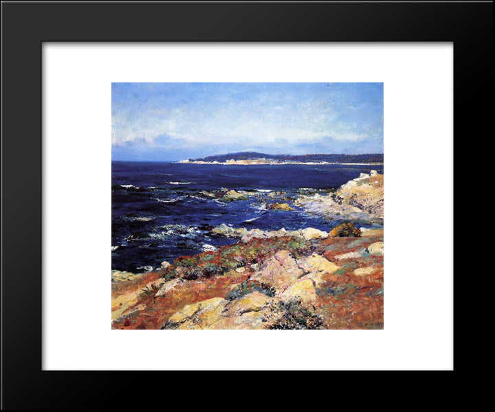 Carmel Seascape 20x24 Black Modern Wood Framed Art Print Poster by Rose, Guy