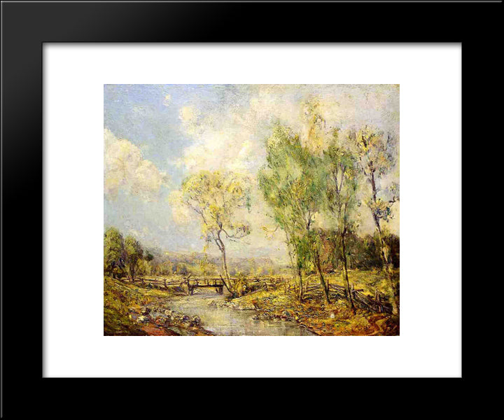 Country Landscape 20x24 Black Modern Wood Framed Art Print Poster by Rose, Guy