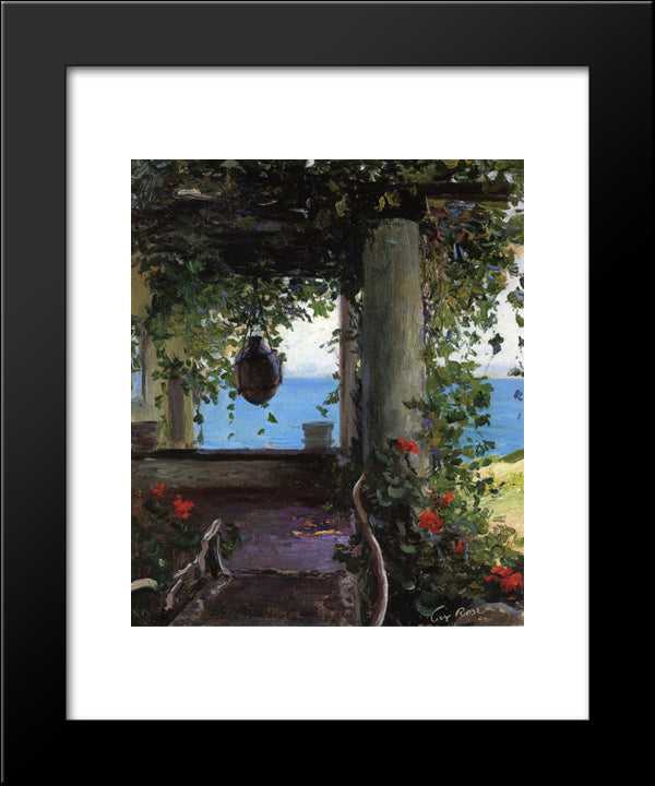 La Jolla Arbor 20x24 Black Modern Wood Framed Art Print Poster by Rose, Guy