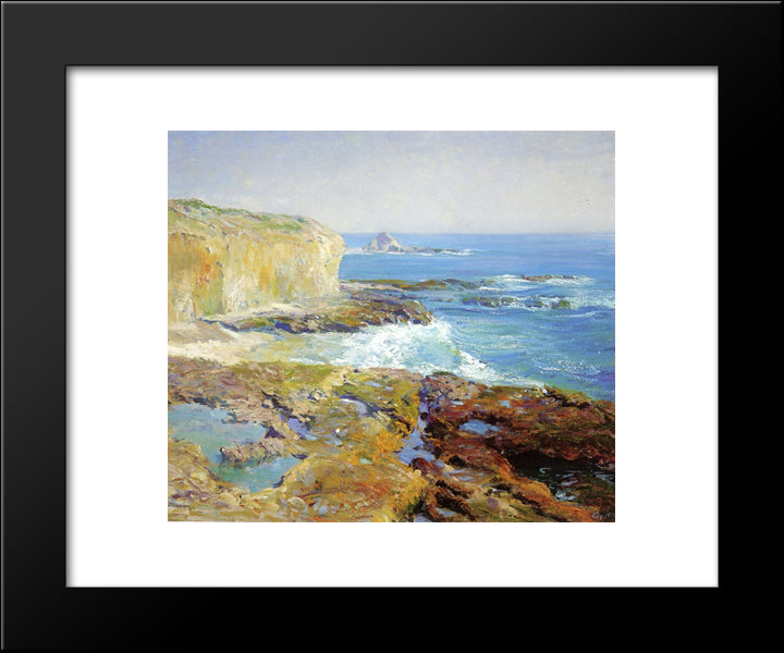 Laguna Rocks, Low Tide 20x24 Black Modern Wood Framed Art Print Poster by Rose, Guy