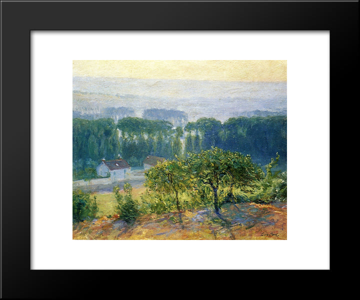 Late Afternoon Giverny 20x24 Black Modern Wood Framed Art Print Poster by Rose, Guy