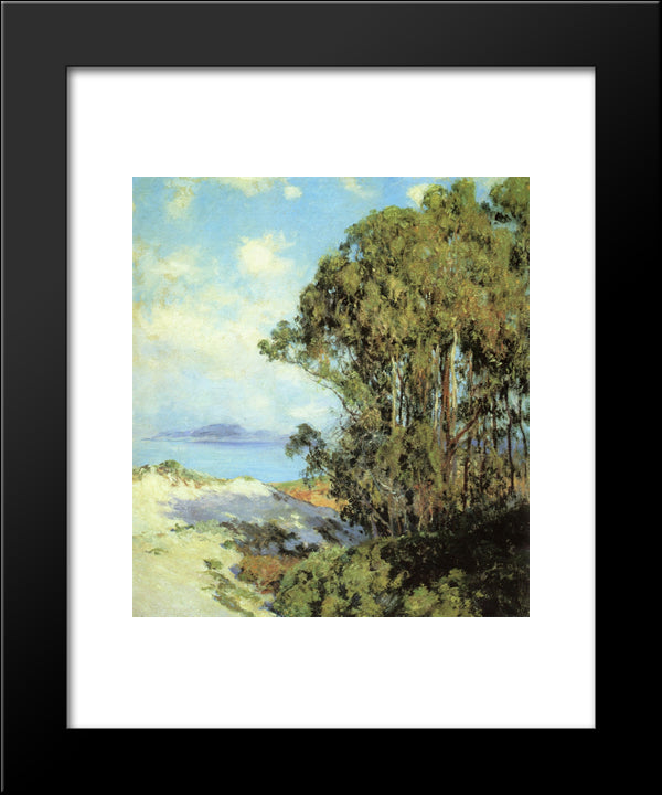 Lifting Fog, Carmel 20x24 Black Modern Wood Framed Art Print Poster by Rose, Guy