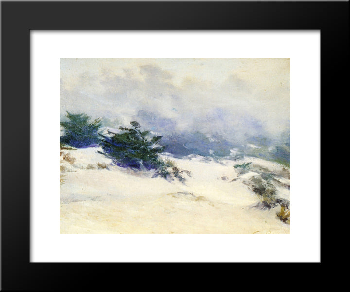 Misty Dunes, Carmel 20x24 Black Modern Wood Framed Art Print Poster by Rose, Guy