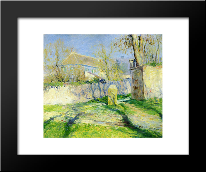 The Blue House 20x24 Black Modern Wood Framed Art Print Poster by Rose, Guy