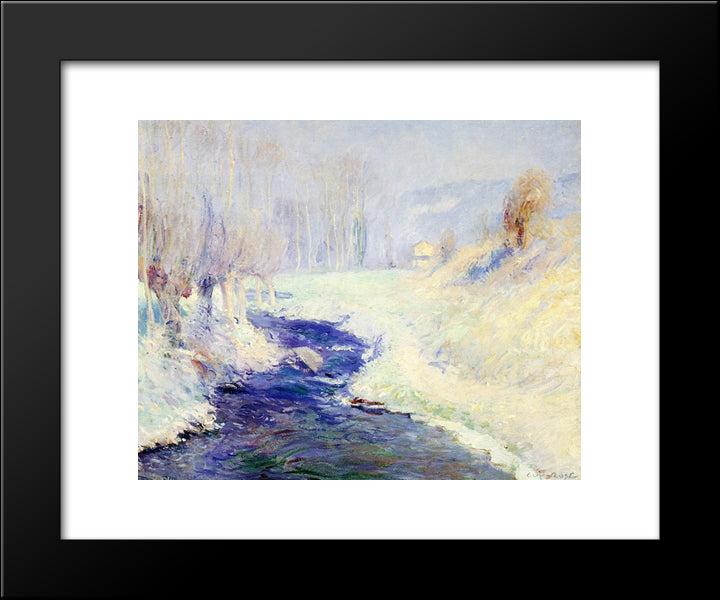Winter 20x24 Black Modern Wood Framed Art Print Poster by Rose, Guy