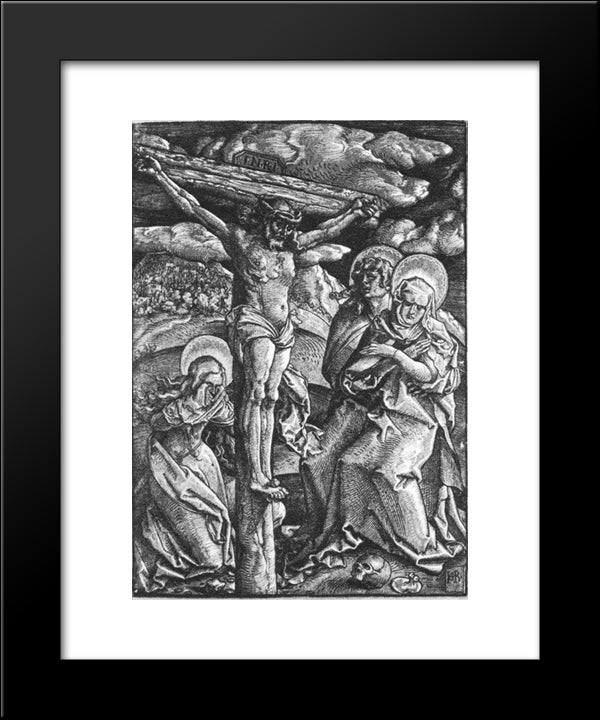 Crucifixion 20x24 Black Modern Wood Framed Art Print Poster by Baldung, Hans
