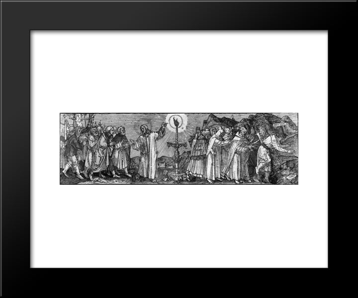 Christ As The True Light 20x24 Black Modern Wood Framed Art Print Poster by Holbein the Younger, Hans